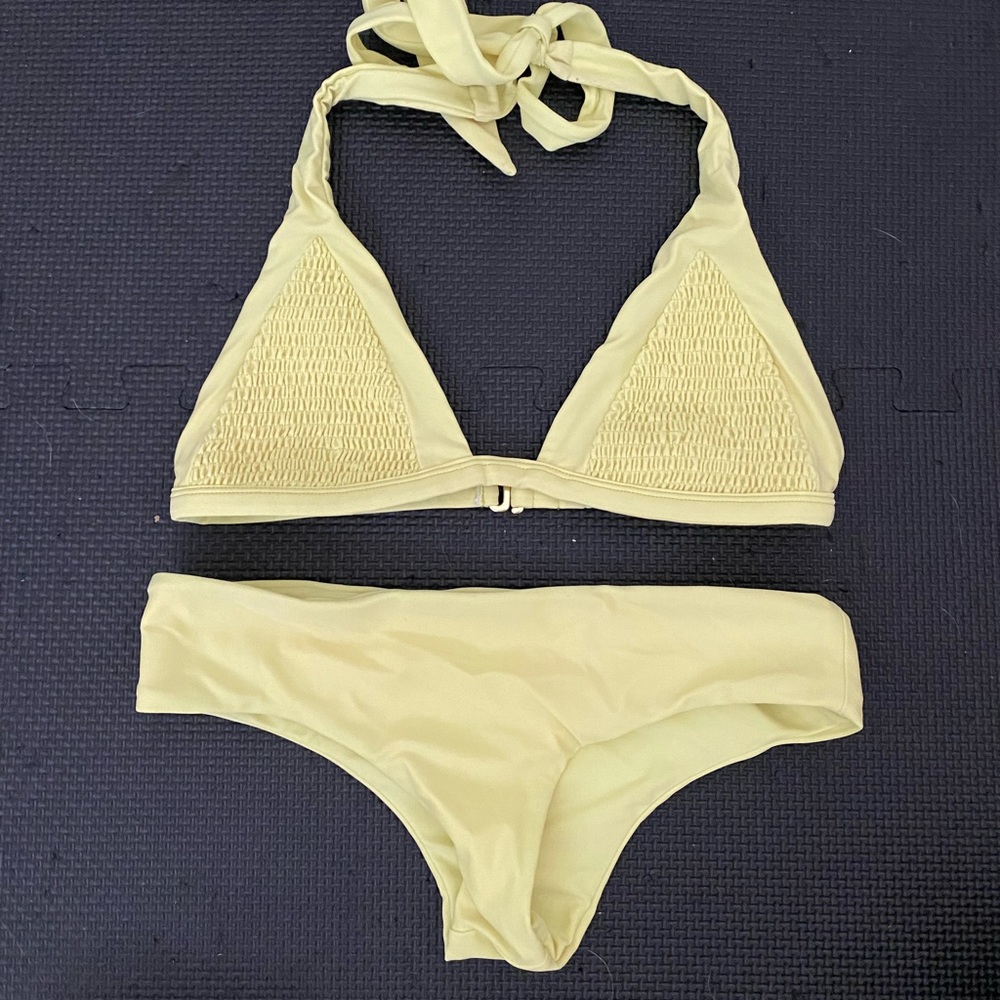 Neon Yellow Tori Praver Swimsuit